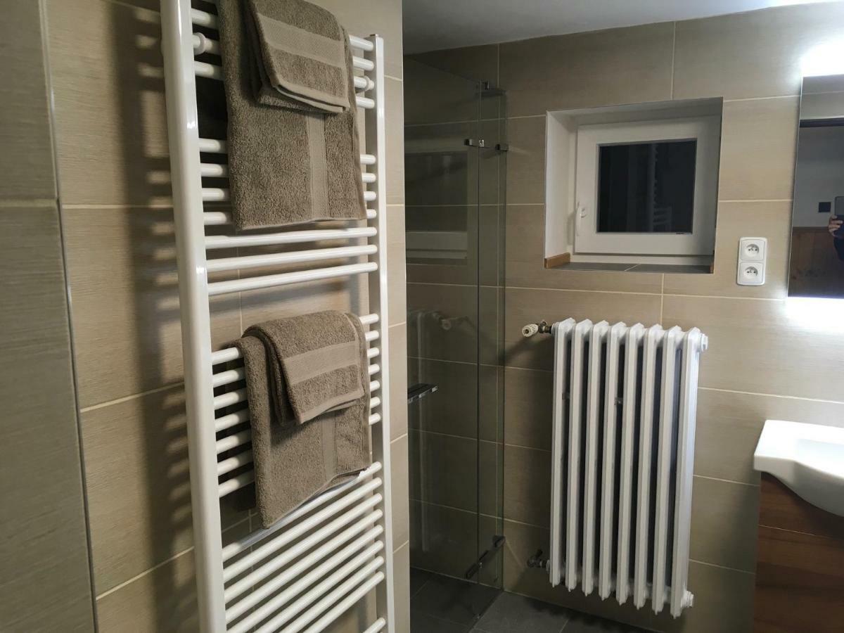 Samostatný mezonetový apartmán s dvěmi ložnicemi a vlastní krytou terasou a sdíleným bazénem Rudník Exterior foto